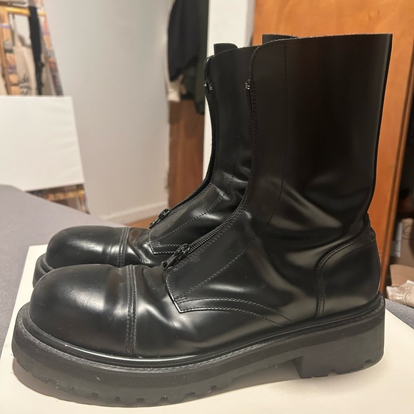 RARE Vetements Combat Boots Size 13 steel toe heavy duty - Picture 4 of 10